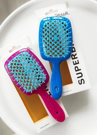 Щетка janeke superbrush with soft mouldedtips