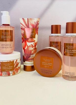 🎀vanilla bean & macadamia victoria’s secret оригінал лосьйон міст спрей скраб олійка олія батер