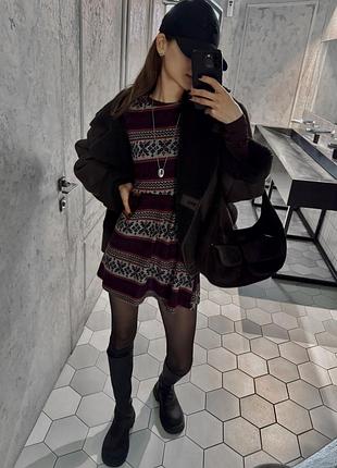 Платье сарафан цвет бургунди размер s