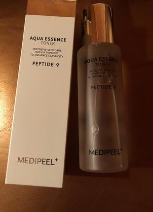 Medi-peel peptide 9 aqua toner - зволожувальний тонер з комплексом 9 пептидів