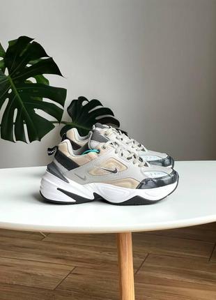 Женские кроссовки nike m2k tekno grey lacquer
