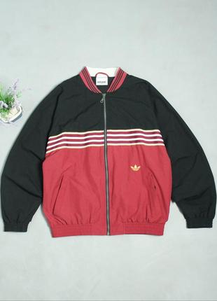 Adidas vintage олімпійка чоловіча адідас куртка легка вітрова на блискавці м л m l