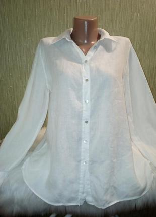 Рубашка люкс бренда massimo dutti, оригинал 100% лен 🍊🍊🍊