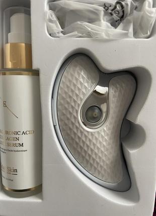 Sonic vibration gua sha micro current масажер eklar skin