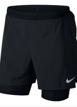 Чоловічі шорти nike 5 flex 2in1 stride run m 904456-010