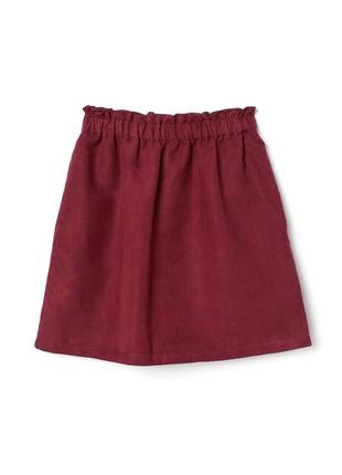 Юбка мини "divided h&m" с замшевым эффектом, uk8/eur36.
