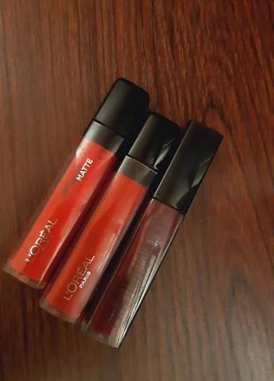 Жидкая,матовая,стойкая помада loreal,maybelline.