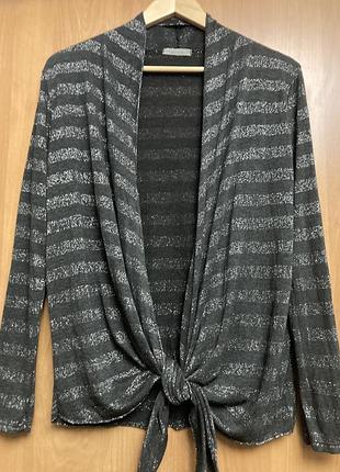 Італійська стрейчова блуза з люрексом