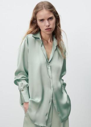 Сатинова сорочка zara