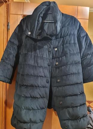 Куртка бархатная утепленая