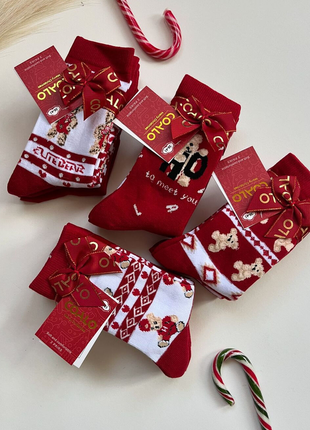 Подарочный набор праздничных новогодних носков 🎁🎄🎅🏼