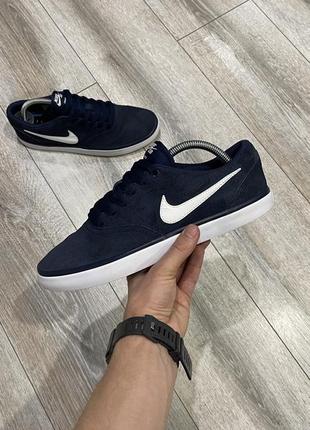 Мужские замшевые кеды nike sb27 41 г.