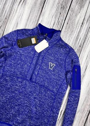 Кофта на флисе синяя antigua размер м женская новая