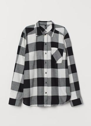 Нова бавовняна рубашка, сорочка h&m оверсайз.