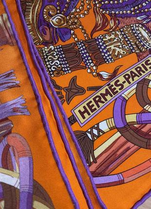 Изящный платок hermes 100% шелк (оригинал!)