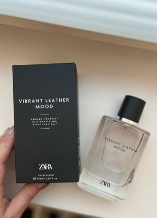 Чоловічий парфум zara vibrant leather mood 100 ml нові запаковані