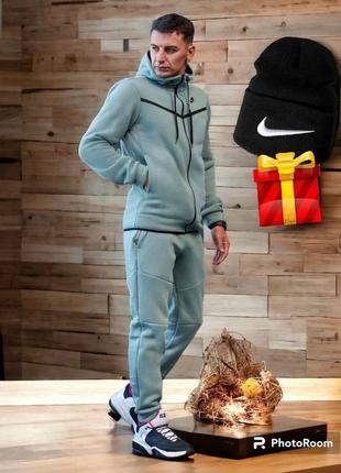 Спортивный флисовый костюм XL / 58!+шапка nike в подарок!