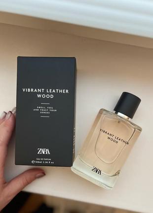 Чоловічий парфум zara vibrant leather wood 100 ml