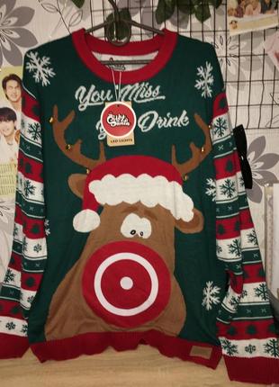 Новогодний свитер с оленем