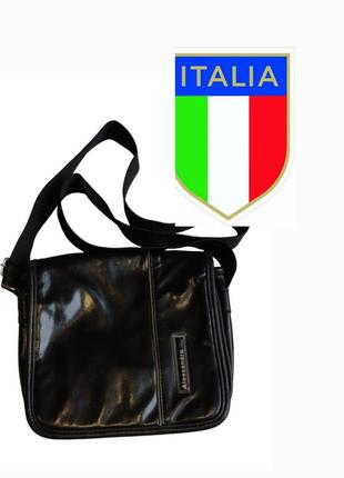 Alessandro сумка чорна під лакову шкіру alessandro italy