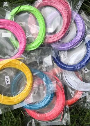 Лента для 3d ручки pla набор 10 шт (10 м) набор 2