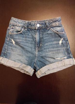 Шорти рвані джинсові denim на дівчинку 9-10 років