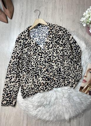 Рубашка вискоза леопардовый принт