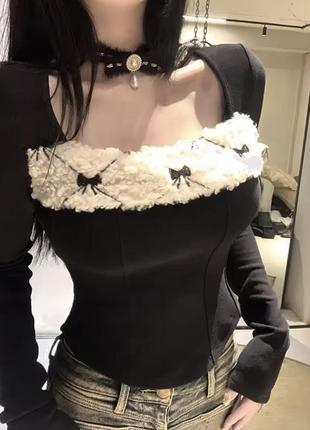 Топ с бантиками в стиле coquette