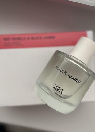 Zara black amber 90 ml новые из набора без упаковки