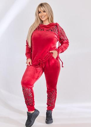 Спортивный велюровый костюм new luxury