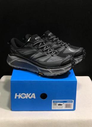 Мужские кроссовки hoka end. x mafate speed 2 black/gray