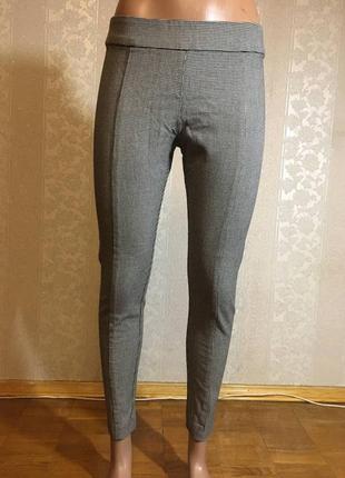 Якісні щільні брюки штани зі стрілками в гусячу лапку бренд h&m