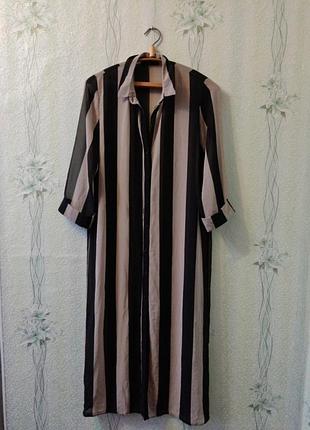 Сукня рубашка,довга сорочка туніка в смужку