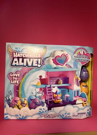 Ігровий набір хетчімалс будиночок hatchimals alive hatchi-nursery