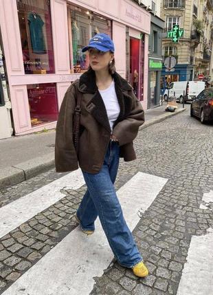 Базовая оверсайз дубленка