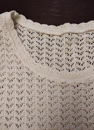 Майка блуза вязаная хлопковая