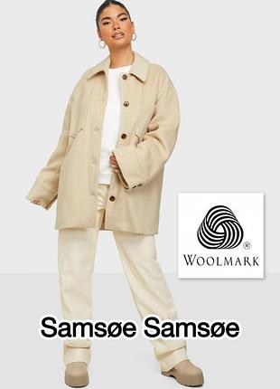 Пальто жакет овершот вовна samsøe samsøe