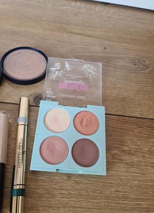 Лот косметики бб крем пудра палетка теней, консилер жидкие тени