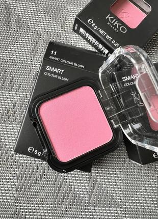 Пудровые румяна kiko milano smart blush 11