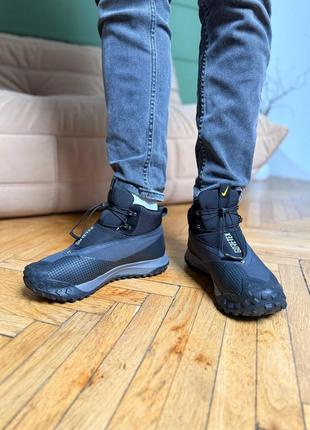 Кроссовки nike acg mountain fly high grey black fur5 фото