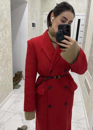 Шерстяне пальто zara