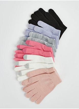 Перчатки george на дівчинку one size 3-7 років джордж рукавиці