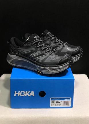 Мужские кроссовки hoka end. x mafate speed 2 black/gray