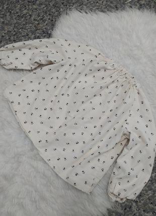 Рубашка кофточка в цветочный принт для девочки 4-5 лет zara