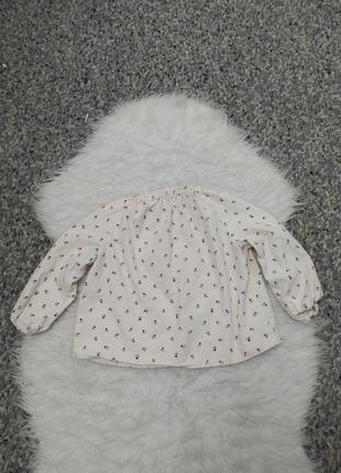 Рубашка кофточка в цветочный принт для девочки 4-5 лет zara