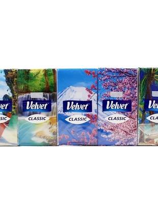 Velvet classic носові хустинки, 10*10 шт