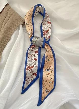 Сатинова стрічка твіллі на сумку для волосся на шию шарфик платок косинка хустка аксессуар