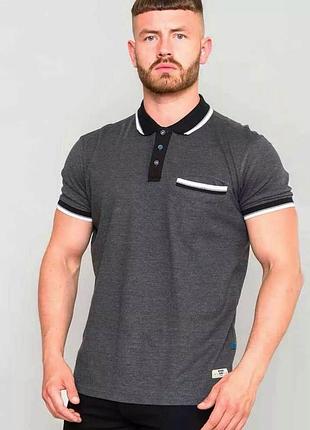 Поло сіре футболка чоловіча d555