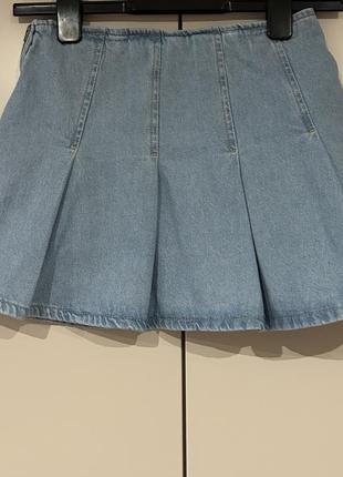 Джинсовая юбка zara на 10 лет