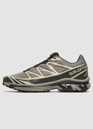 Мужские кроссовки salomon xt-6 gore-tex vintage khaki brow v / smb